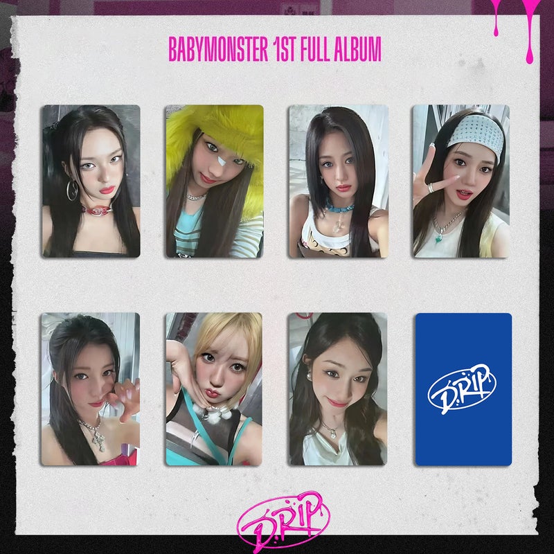 Babymonster Monster K4 Special Small Card Drip Peripheral Small Card Yg Flash Special Small Card Random Card - Image 3